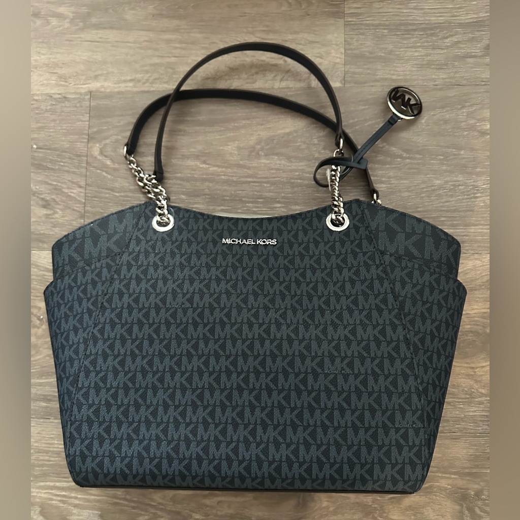 Michael Kors Navy Monogram Tote